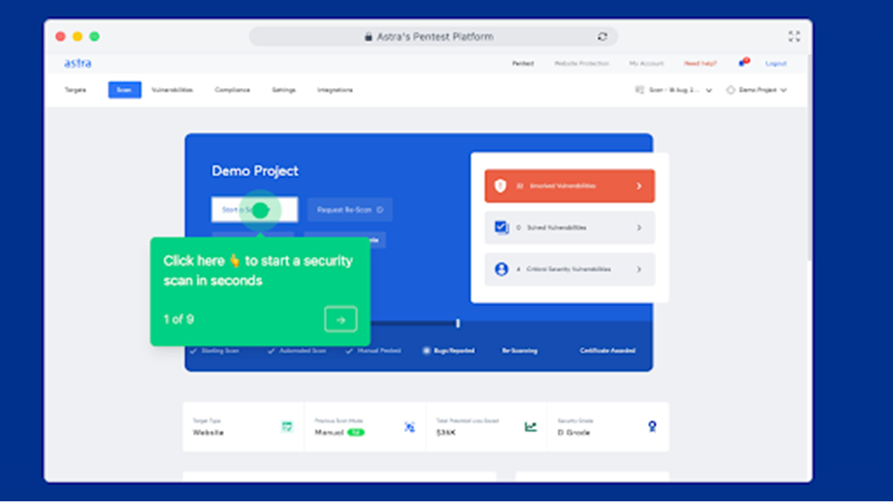 Top 10 Affordable Cloud Security Tools for 2025 2 1. Astra Cloud Security: