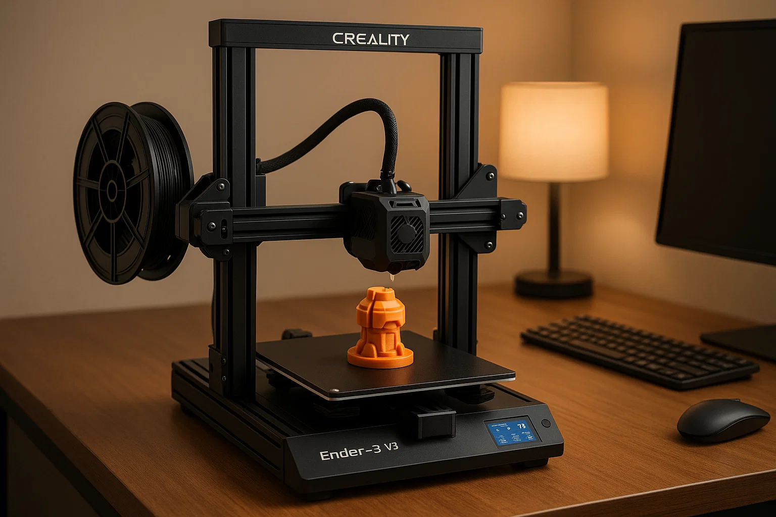 Top 3 Best Cheap 3D Printers to Buy in 2025 1 Affordable 3D Printer on a Home Desk