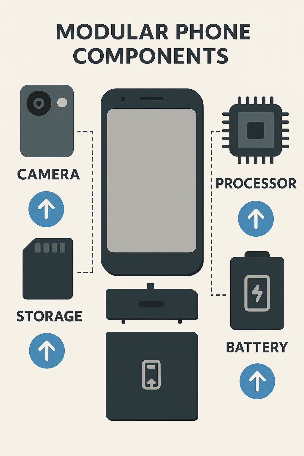 Review of Modular Phone Upgrade Kits: Worth It in 2026? 2 Modular Phone Components Diagram