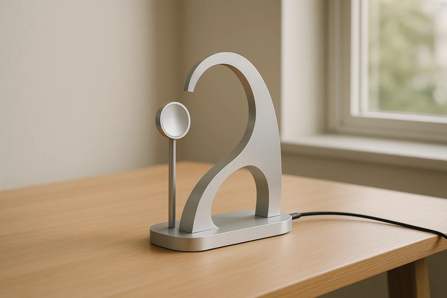 When Charging Docks Become Art: The Minimalist Revolution 1 Minimalist charging dock art piece for modern workspace