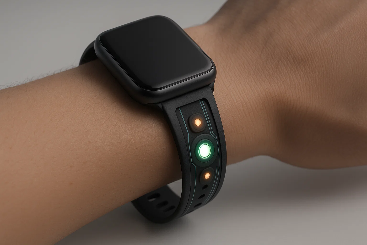 Biometric watch strap with integrated health sensors