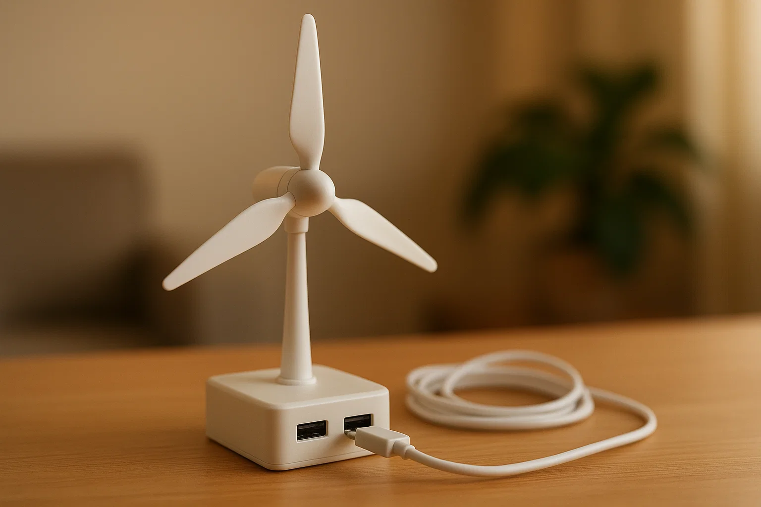 Compact Micro Wind Turbine for Home Use 