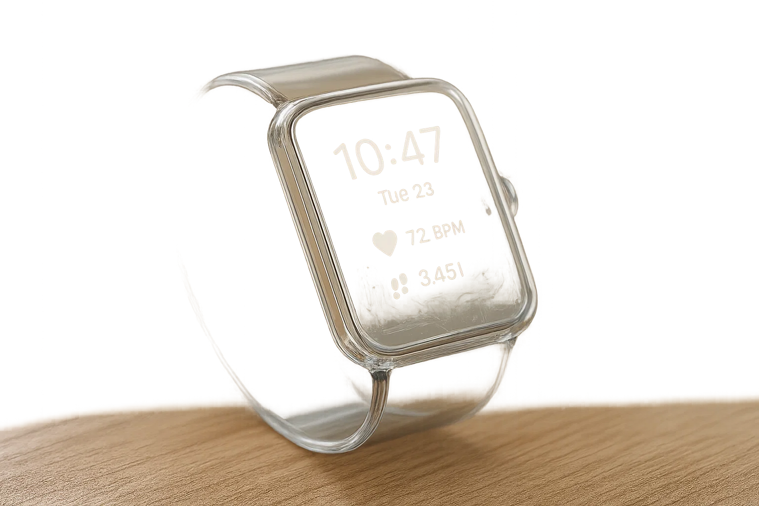Transparent wrist-wear concept with OLED display