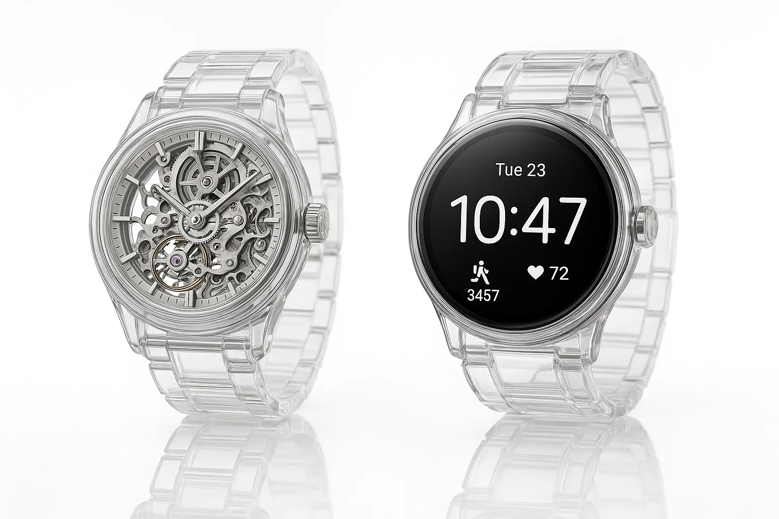 transparent watch comparison