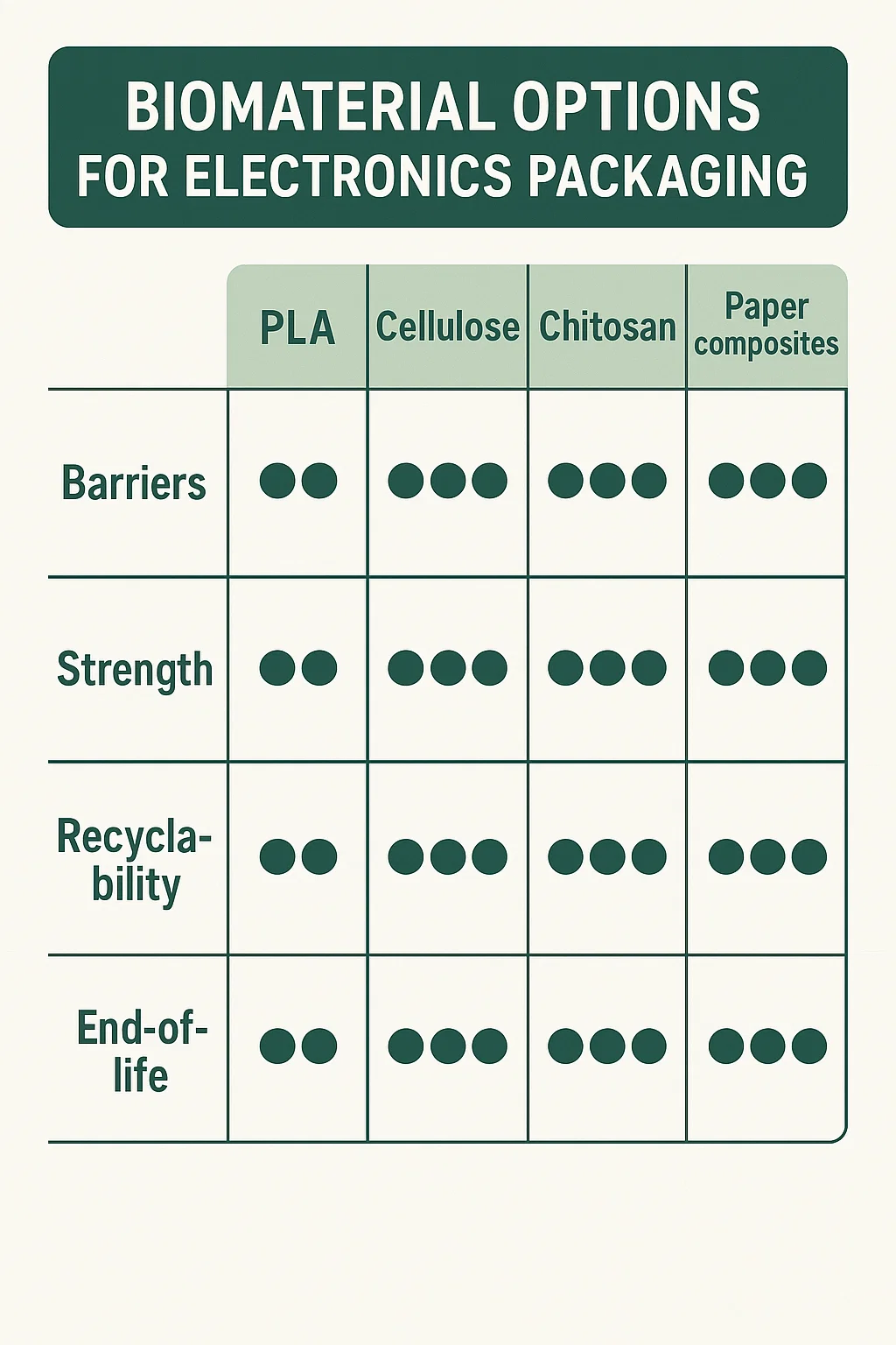 Review of Biodegradable Consumer Electronics Packaging 2 Biomaterial Options for Electronics Packaging