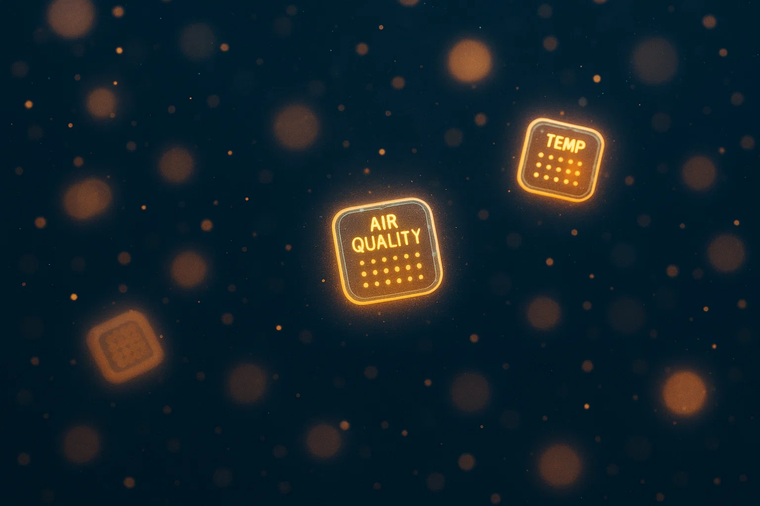 Microscopic Smart Dust Sensors Monitoring Air Quality