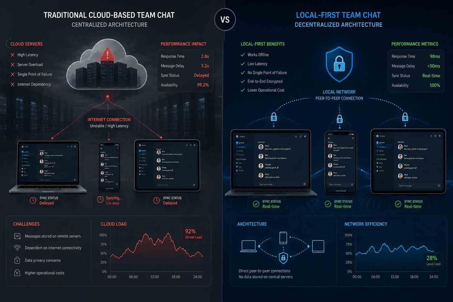 Local-First Chat Apps Compared With Cloud Platforms